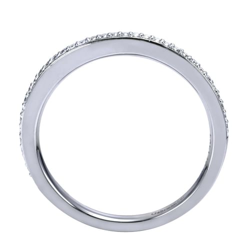 Platinum Channel Prong Diamond Wedding Band