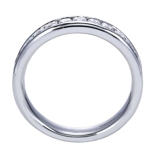Platinum Channel Set Diamond Wedding Band