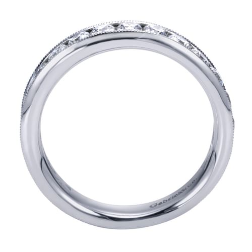 Platinum Channel Set Diamond Wedding Band