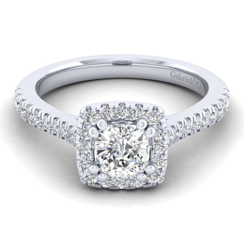 Platinum Cushion Halo Diamond Engagement Ring Platinum Cushion Halo Diamond Engagement Ring