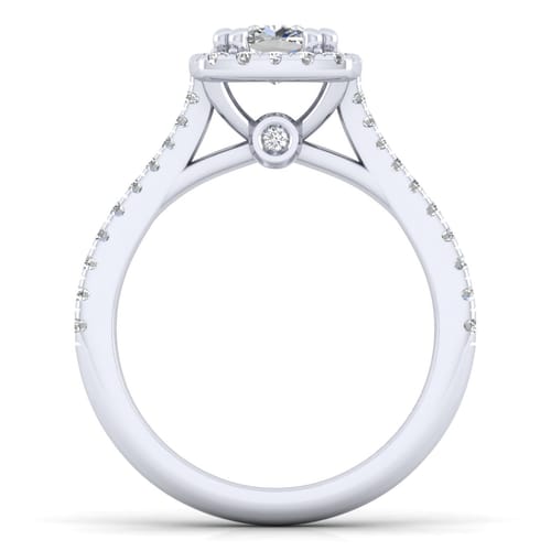 Platinum Cushion Halo Diamond Engagement Ring Platinum Cushion Halo Diamond Engagement Ring