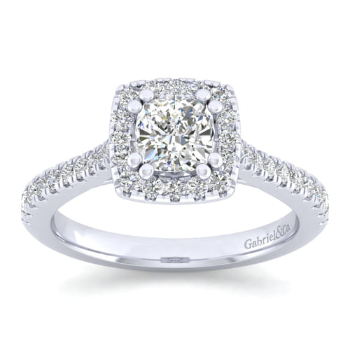 Platinum Cushion Halo Diamond Engagement Ring Platinum Cushion Halo Diamond Engagement Ring