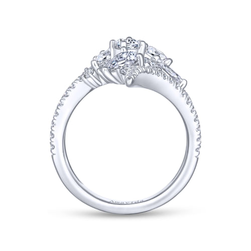 Platinum Diamond Cluster Statement Ring
