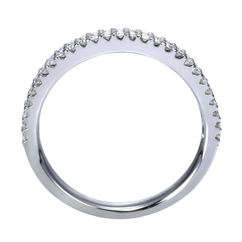Platinum Double Row Diamond Anniversary Band