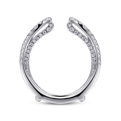 Platinum French Pavé Set Diamond Ring Enhancer