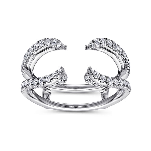 Platinum French Pavé Set Diamond Ring Enhancer