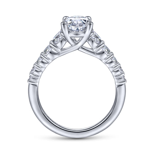 Platinum Oval Diamond Engagement Ring