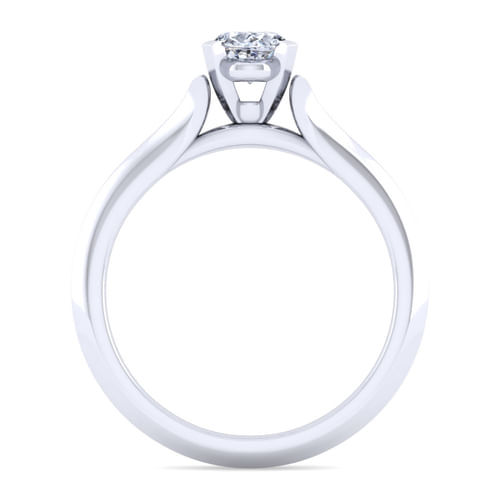 Platinum Oval Diamond Engagement Ring