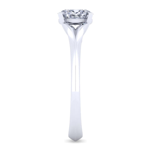Platinum Oval Diamond Engagement Ring
