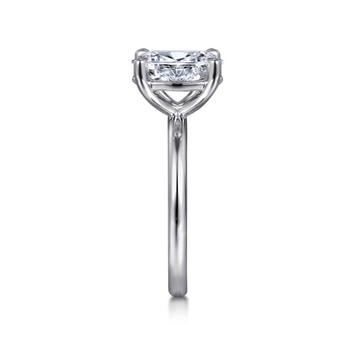 Platinum Oval Solitaire Engagement Ring