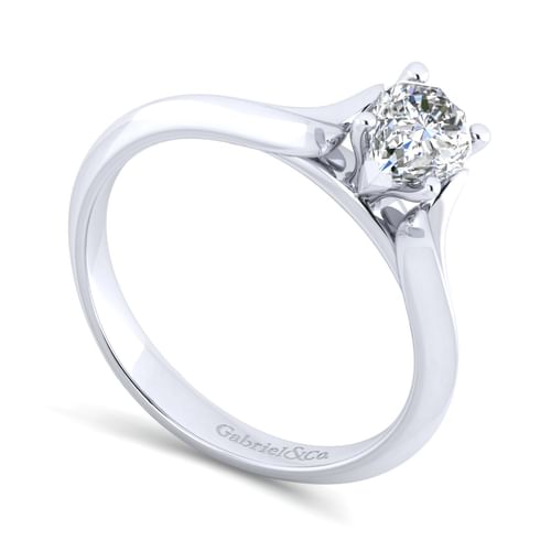 Platinum Pear Shape Diamond Engagement Ring