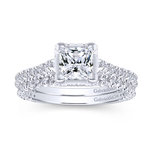 Platinum Princess Cut Diamond Engagement Ring