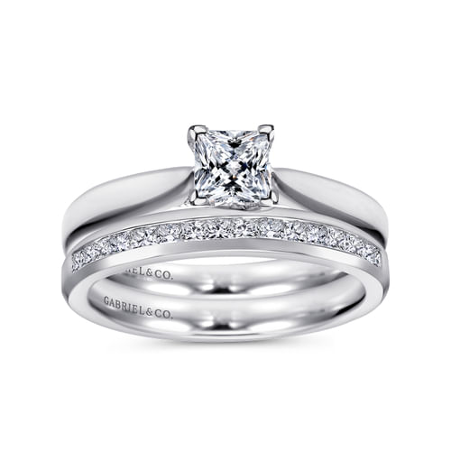 Platinum Princess Cut Diamond Engagement Ring