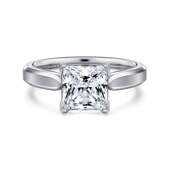 Gabriel - Platinum Princess Cut Diamond Engagement Ring
