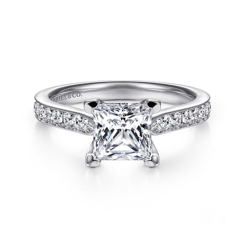 Platinum Princess Cut Diamond Engagement Ring