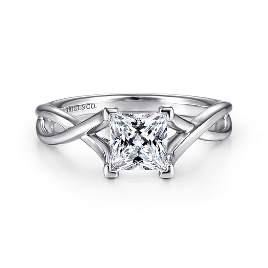 Gabriel - Platinum Princess Cut Diamond Engagement Ring