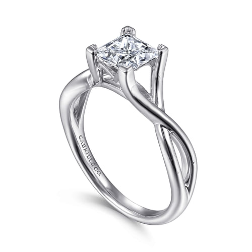 Platinum Princess Cut Diamond Engagement Ring