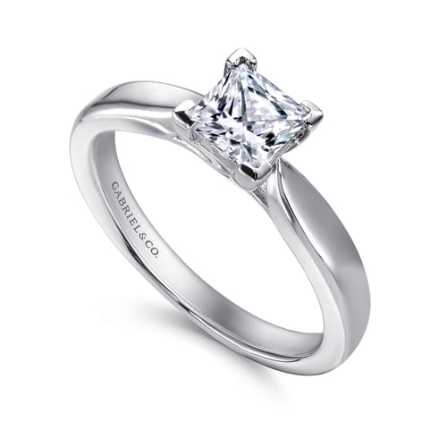 Platinum Princess Cut Diamond Engagement Ring