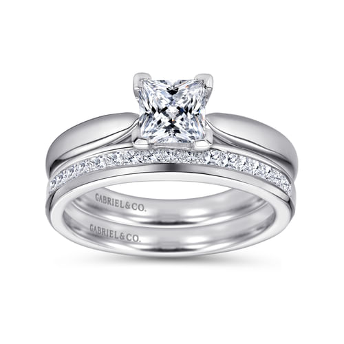 Platinum Princess Cut Diamond Engagement Ring
