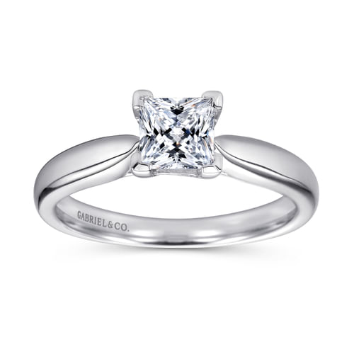 Platinum Princess Cut Diamond Engagement Ring