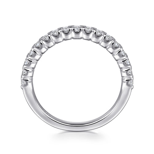 Platinum Prong Set Diamond Wedding Band