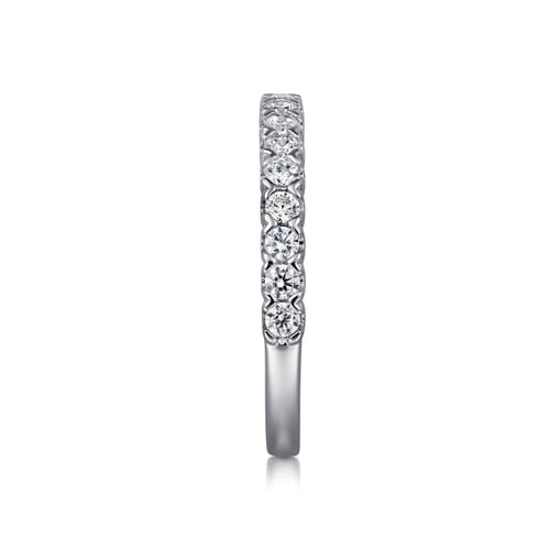 Platinum Prong Set Diamond Wedding Band