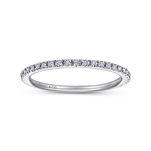 Platinum Prong Set Diamond Wedding Band