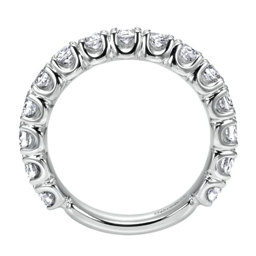 Platinum Prong Set Diamond Wedding Band