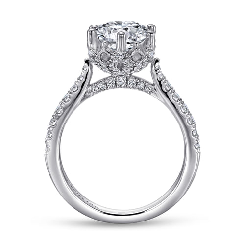 Platinum Round Diamond Engagement Ring