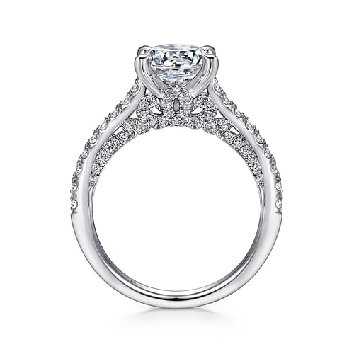 Platinum Round Diamond Engagement Ring