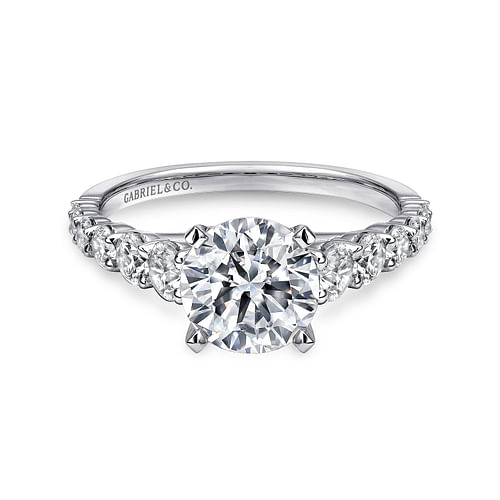 Platinum Round Diamond Engagement Ring
