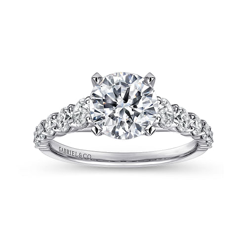 Platinum Round Diamond Engagement Ring
