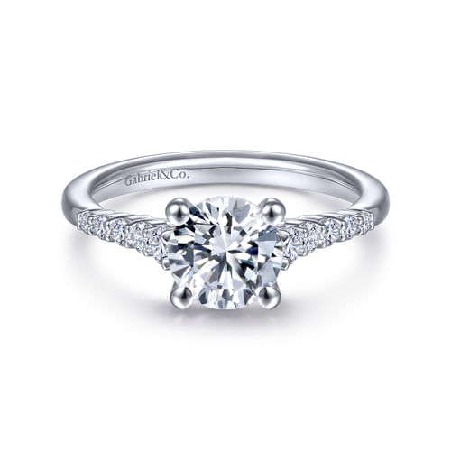Platinum Round Diamond Engagement Ring