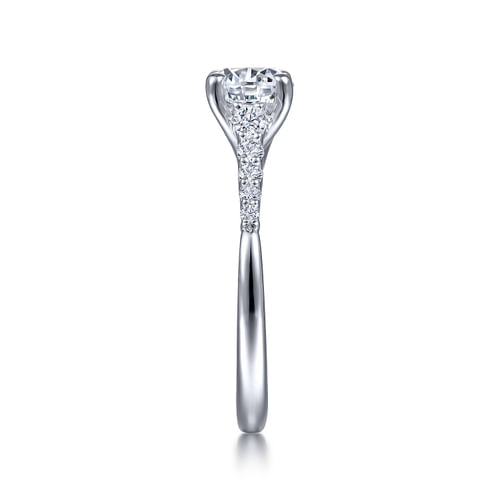 Platinum Round Diamond Engagement Ring