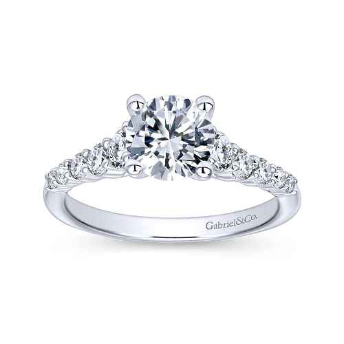 Platinum Round Diamond Engagement Ring