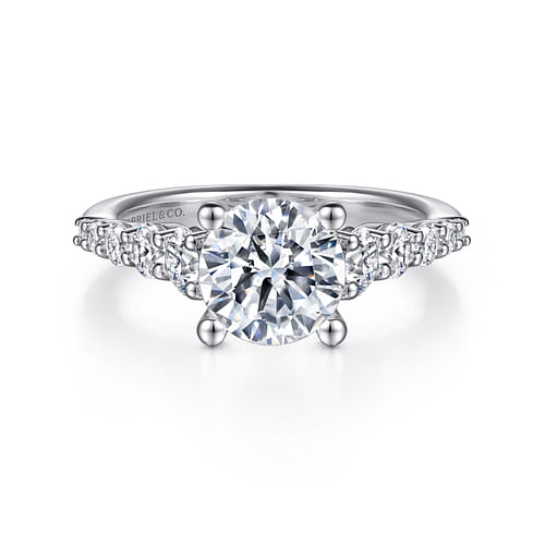 Platinum Round Diamond Engagement Ring