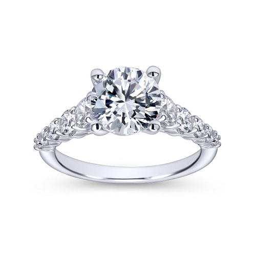 Platinum Round Diamond Engagement Ring