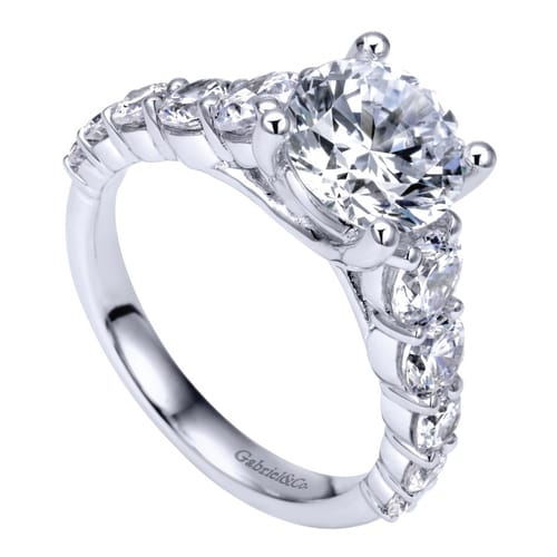 Platinum Round Diamond Engagement Ring Platinum Round Diamond Engagement Ring