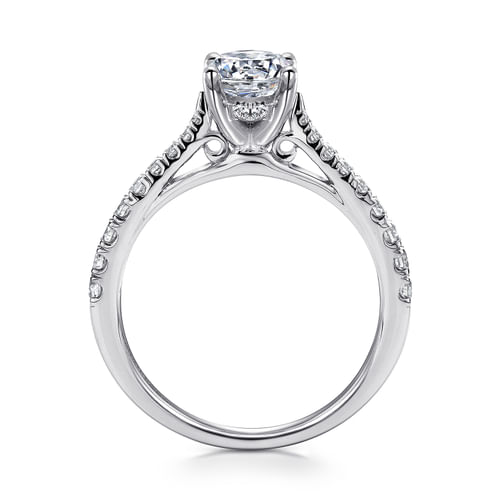 Platinum Round Diamond Engagement Ring