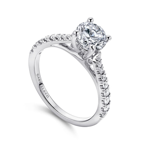Platinum Round Diamond Engagement Ring