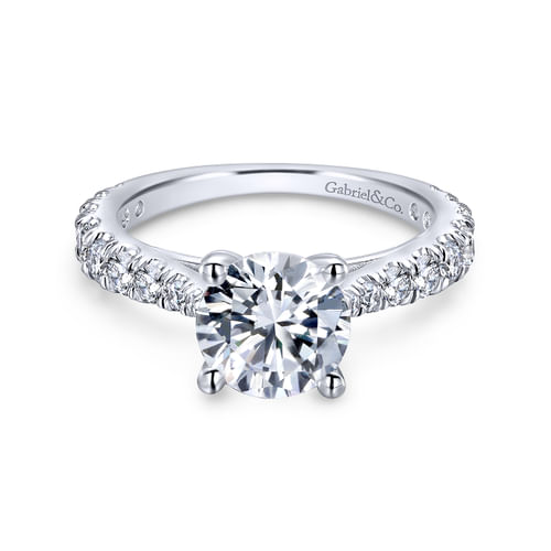 Platinum Round Diamond Engagement Ring
