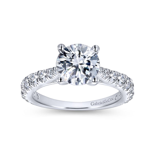Platinum Round Diamond Engagement Ring