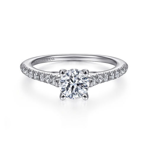 Platinum Round Diamond Engagement Ring