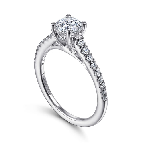 Platinum Round Diamond Engagement Ring