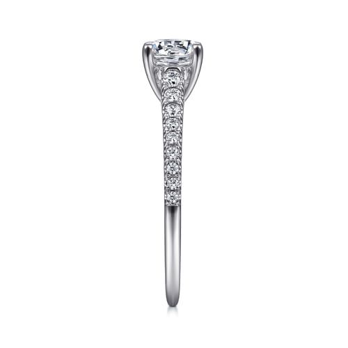 Platinum Round Diamond Engagement Ring