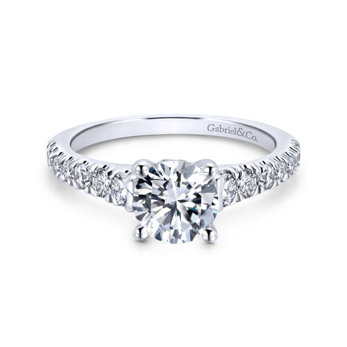 Platinum Round Diamond Engagement Ring