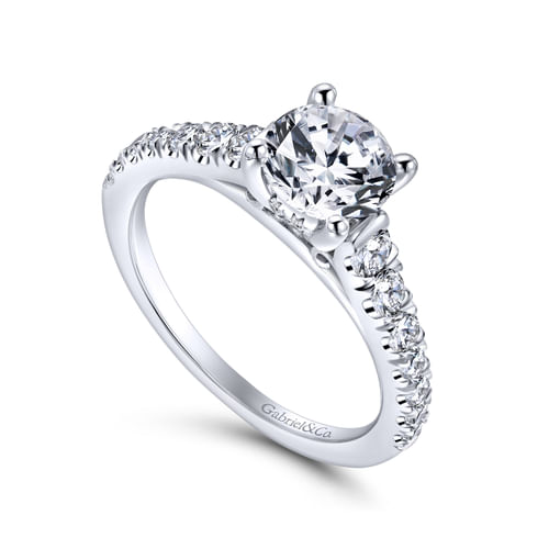 Platinum Round Diamond Engagement Ring