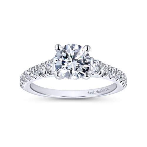 Platinum Round Diamond Engagement Ring