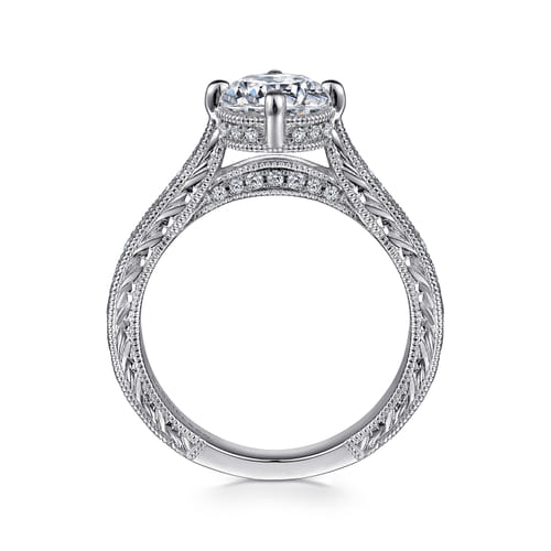Platinum Round Diamond Engagement Ring Platinum Round Diamond Engagement Ring