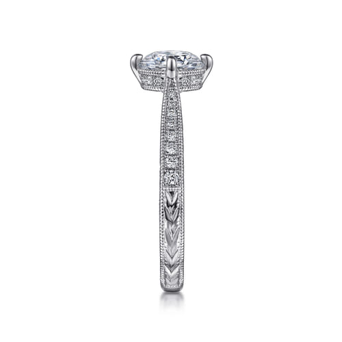 Platinum Round Diamond Engagement Ring Platinum Round Diamond Engagement Ring